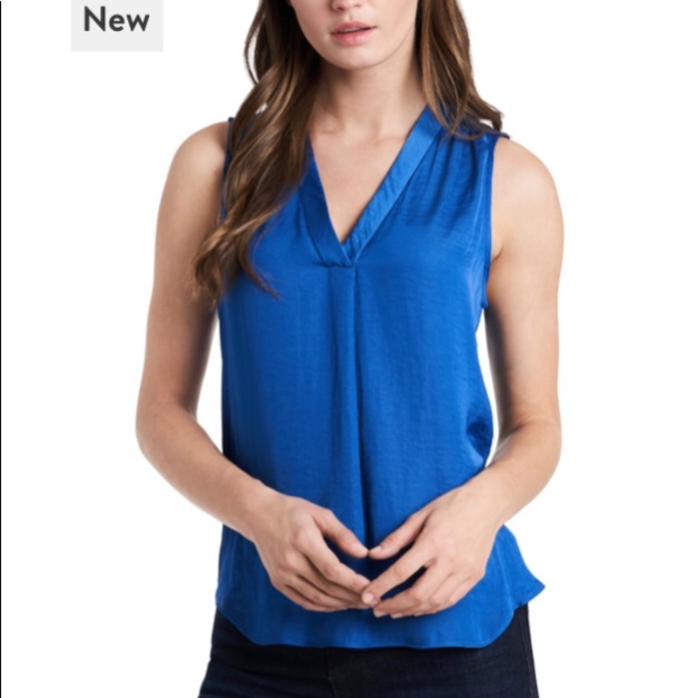 Vince Camuto Rumpled Satin Blouse